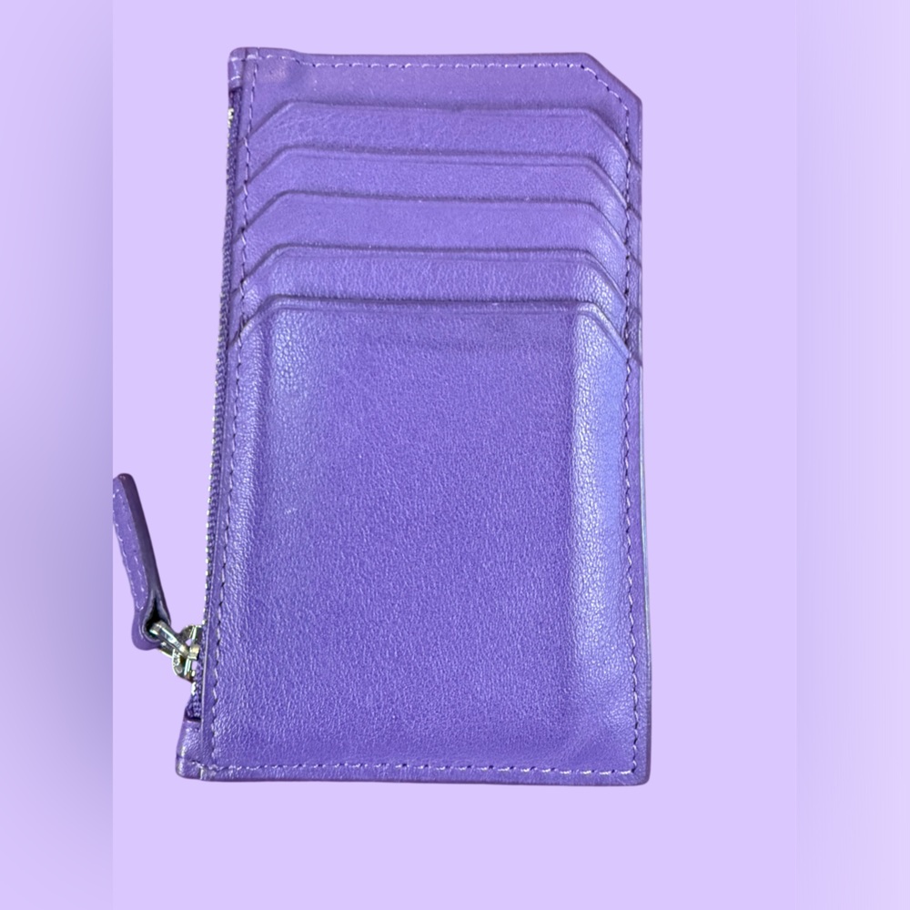 ROYCE New York Purple Card Holder Wallet